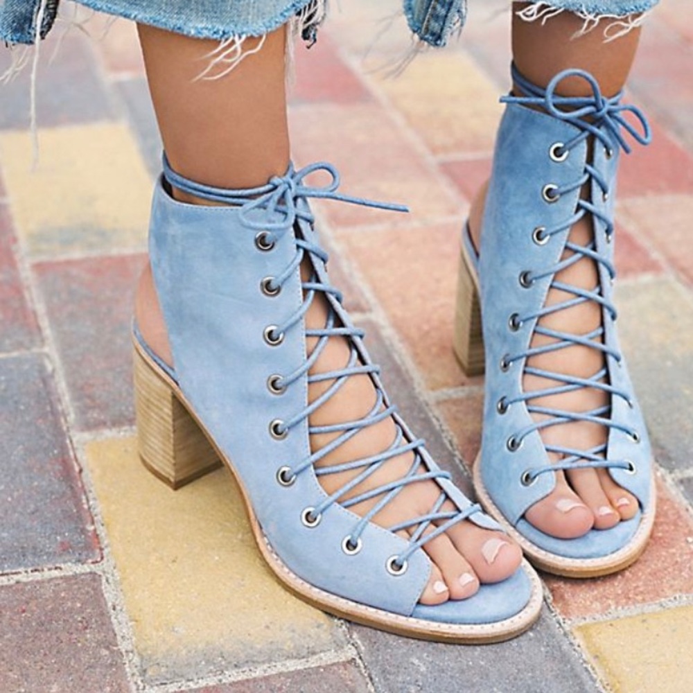 Jeffrey Campbell X Free people lace up sandal